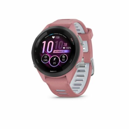 GARMIN Forerunner® 265S, Light Pink met zwarte rand en Light Pink/Powder Grey sil band